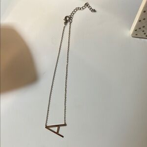 Gold “A” Letter Necklace